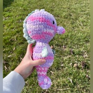 handmade seahorse | crochet stuffed animal